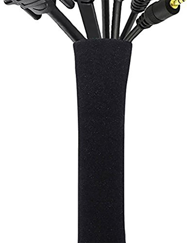 Funda Pasacables Protectora Cubre Cables para TV, Computadora, Nevera, Protector de Cables, Diseño de Cremallera, 50 cm