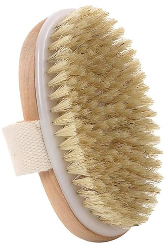 Bamboo Bristle Hand Brush, Gentle For Grooming, Suitable For Personal Care, Handmade, Made From Natural And Sustainable Bamboo, Brown