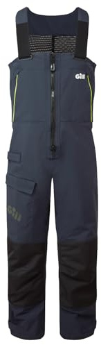 Gill Mens OS2 Offshore Sailing Trousers/Bib - Waterproof, Windproof & Breathable (Navy, L)