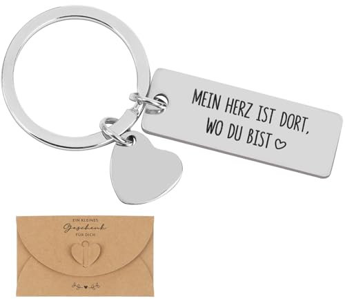 MEJOSER Geschenke für Frauen Männer Freundin Schlüsselanhänger Liebe Adventskalender Paare Partner Pärchen Weihnachten Valentinstag Jahrestag Geschenk für Sie Ihn Liebesgeschenke Ich Liebe Dich