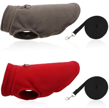 CVDYWDJIE Vêtements pour Animaux De Compagnie 2 Pièces, Manteaux d'hiver Chauds pour Chiens, Gilets Épais, Fournitures pour Animaux De Compagnie