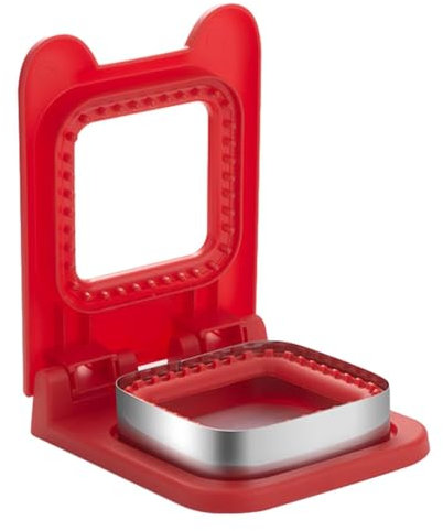 Coupe-sandwich sans croûte – Appareil à croque-monsieur carré fait maison, machine à sandwich carrée à scellement plus rapide | Pince à sandwich en acier inoxydable, fabricant de biscuits sandwich