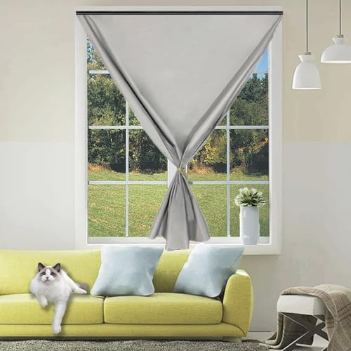 Verdunkelungsrollo für Dachfenster 80 x 145 cm, Verdunkelung Energiesparend100% Lichtundurchlässig, Abnehmbar Moderne Tag-Nacht-Rollo Ohne Bohren, mit Klettband für Fenster Türen, Grau A