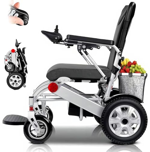 GHBXJX Elektrischer Faltbar, Mit Einkaufskorb,Fernbedienung,500W Motor, 40Km Lange Elektrorollstuhl,Elektrorollstuhl Bis 150 Kg, Elektrische Rollstühle Für Senioren,Indoor Outdoor.,20AH