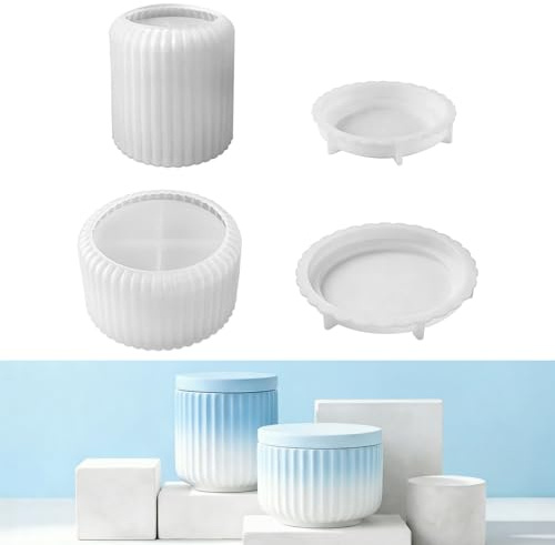 safona 2 Stücke Silikonform Tablett Oval, Silikonformen GießFormen Tablett, Untersetzer Spitze Schmuck Teller, Epoxidharz Tablett Form, Aufbewahrung Tablett Beton Gipsform Handwerk