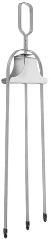 TOYZFRIENDY Forchetta per Barbecue a 3 Punte in Acciaio Inox 14 Impugnatura Ergonomica, Spiedini Piatti per Grigliate All’aperto, Utensile Resistente per Carne e Verdure, per Feste