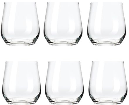 Maxwell & Williams Set 6 Tumbler Da Vino In Vetro Trasparente Della Linea Cosmopolitan, Capacità 455 Ml, Ideali Per Vino Bianco, Rosato O Spumante
