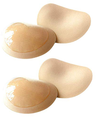 Nanxin 2pcs Rembourrage de Soutien-Gorges en Silicone Souple pour Maillots de Bain et, Auto-Adhésif Coussinets Amovibles