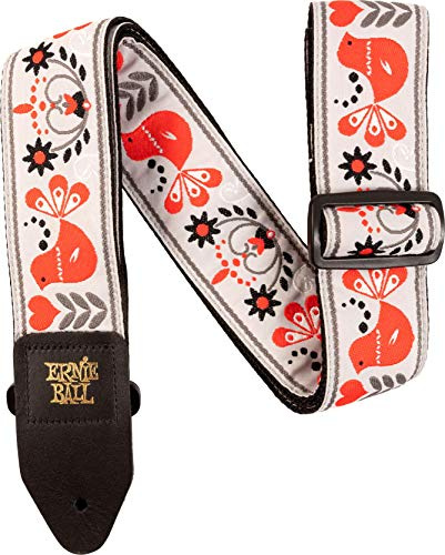Ernie Ball Red Bird Winter Jacquard Gitarrengurt