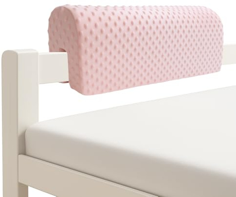 Wonder Space Protection de Bordure de Lit pour Tout-Petits - Coussin de Garde-Corps pour Lit Enfant - Anti-Collision | Hauteur Augmentée | Prévention des Chutes - Sécurité Renforcée (Rose, 70cm)