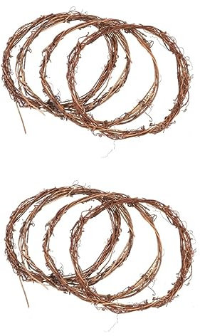 Warmhm 8stücke Künstlicher Trockenpflanzen Kranz Aus Rattan Für Tür Und Wanddekoration Braun Chemiefrei Für Und Türschmuck Fotorequisiten Mit Bester Handwerkskunst Symbolisiert