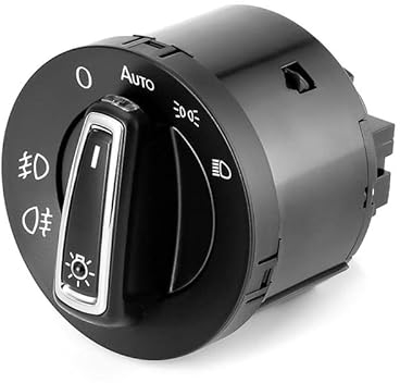 Car Headlight Switch Auto-Scheinwerferschalter, Kopflicht, Auto-Schalter-Sensor, passend for VW Passat B5 B7 Transporter T5, passend for Polo, Tiguan, Jetta Mk6, Golf 4 6 Headlight Switch ( Color : 10
