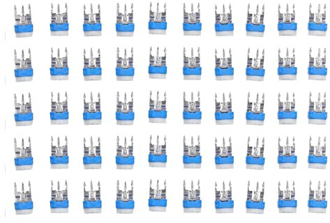 100 Stück 10 Werte 500R 1M RM065 Blau Weiß Trimmer Potentiometer Sortiment Kit TV Video MP3 DVD Büroautomatisierungsgeräte