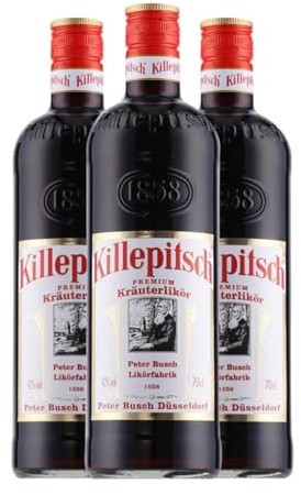 Licor de hierbas Killepitsch. Premium 70 cl (Caja de 3 Botellas de 70 cl)