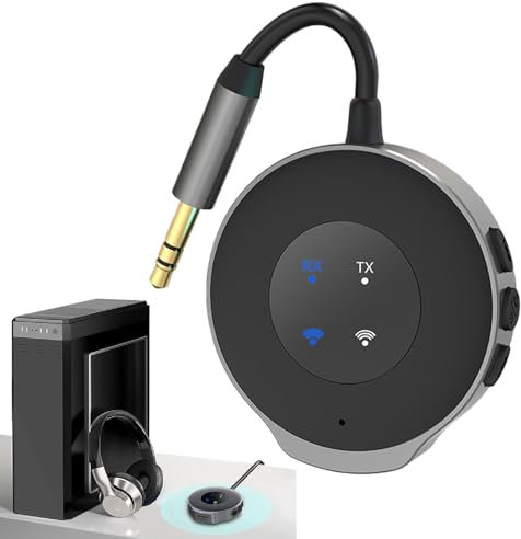 FM Transmitter Audio Adapter 5.3-2 In 1 Transmitter And Receiver For Wireless In-Car Audio Streaming And Communication With Built-In Microphone Versatile Wireless Audio Player Radio Adapter - 5.3 F