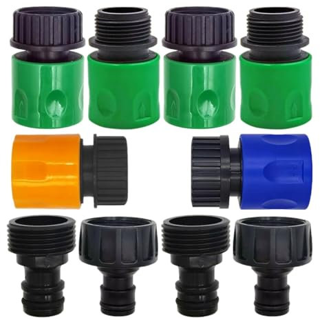 Raccord rapide for tuyau d'arrosage fileté mâle 3/4 EURO USA(L-USA-2pcs)