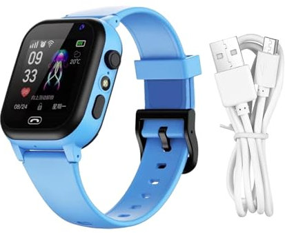 Orologio da polso per bambini | Fitness Tracker per bambini | Smart Watch per bambini | Smart Watch con videochiamata e GPS | Smartwatch per bambini 4G | Batteria ricaricabile impermeabile