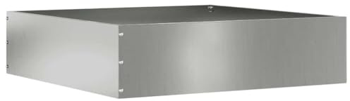INLIFE Bordure de Pelouse Argent 50 x 50 x 13 cm Acier galvanisé