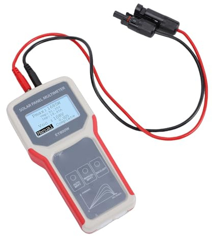 Fafeicy Testeur de Panneaux Solaires, Multimètre Automatique MPPT 5-800 W 12-60 V pour les Utilisateurs et Installateurs de Panneaux Photovoltaïques