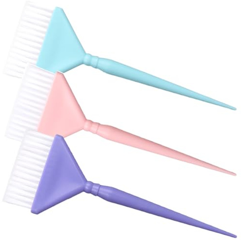 CANIGHT Pennelli per Tinta 3 Pezzi Setole Morbide e Kit Sbiancante, Spazzole per Tintura Chioma Applicatore per Radici, Accessori Indispensabili per Parrucchieri e Uso Casalingo