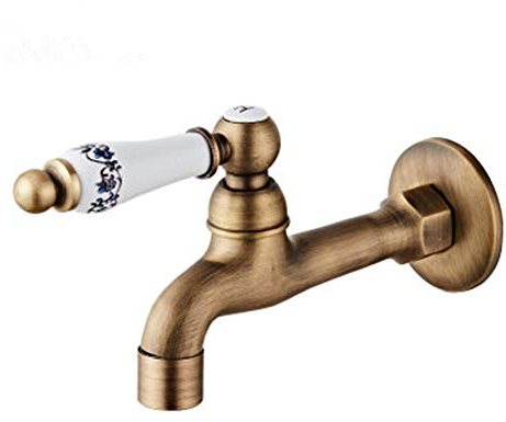 Grifo de agua fría montado en la pared para baño, lavabo, bañera, grifos de latón para jardín, patio, lavadora, fregona, piscina, grifos