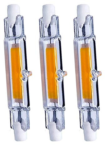 BesYouSel R7s LED Bulb 10W 78mm Double Ended LED COB Bulbs 100W Halogen Equivalent 120V J Type R7s Floodlight Adjustable Warm White 3000K Landscape Lights, Pack of 3