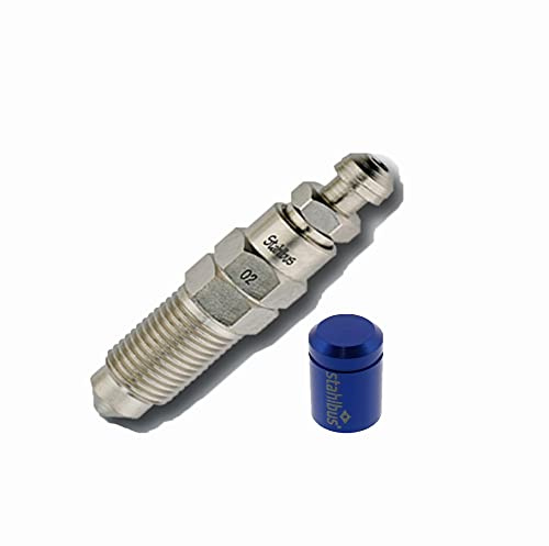 SB-110413 stahlbus Schnell-Entlüfterschraube Entlüftungsventil M10x1x20mm +Alukappe Blau