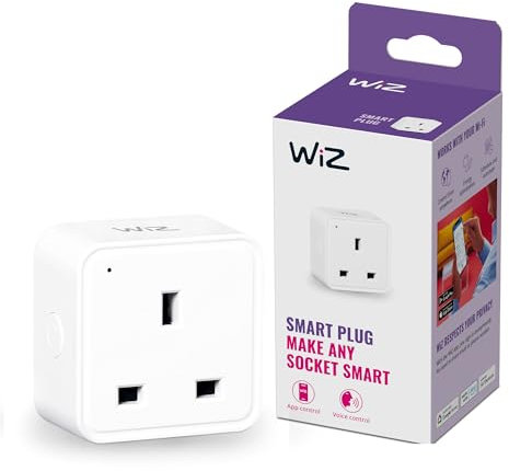 WiZ Smart Plug WiFi Connected. App Control for Home Indoor Lighting Automation, Livingroom, Bedroom.