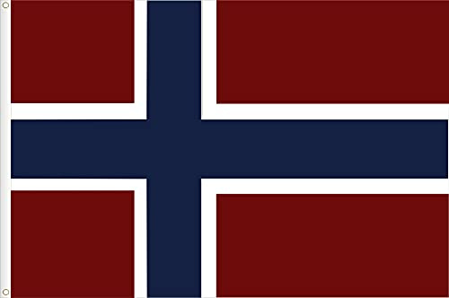 FLAGGE NORWEGEN 90D SEIDENSATIN QUALITÄT. GRÖßE VON 150X90 CM