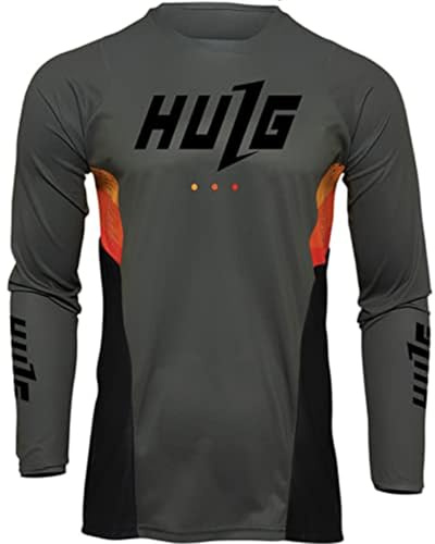 Herren-Radtrikots, T-Shirt,Fahhradtrikot MTB Rennrad Trikot,Motocross-Jersey Langarm | MX Enduro | Atmungsaktiv |