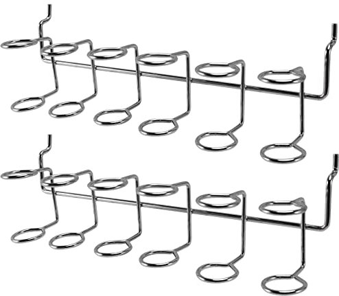 2-teiliges Set mit Schraubenhaltern, Halterung für mehrere Werkzeuge, perforiertes Paneel, Zubehör, mehrere Ringe, Werkzeughalter für Lochwand