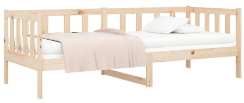 vidaXL Tagesbett Gästebett Sofa Sofabett Einzelbett Bett Bettsofa Bettgestell Holzbett Bettrahmen Schlafsofa 80x200cm Massivholz Kiefer