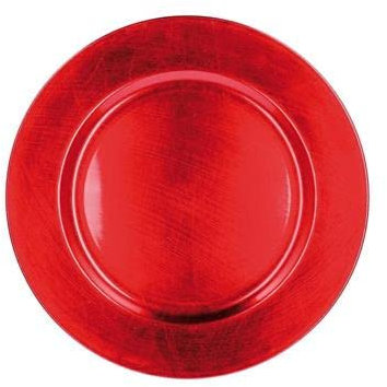 SOTTOPIATTO TONDO PLASTICA 33 CM ROSSO