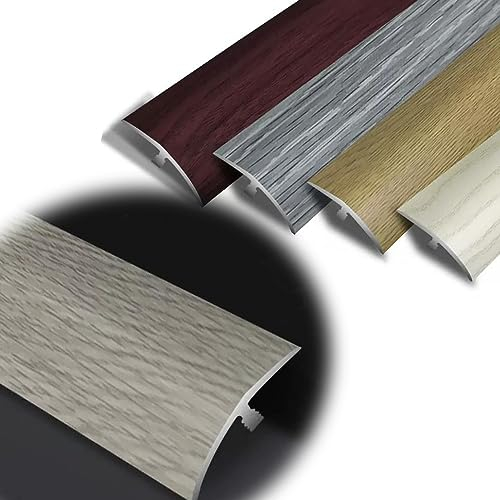 TOCTUS PVC Schwellenrampe Für Türen, Übergangsprofil Höhenausgleich 0,5 –2,5 cm Ausgleichsprofil Abschlussprofil, Rollstühle, Fliesen, Vinyl, Laminat Boden Abdeckleiste (Color : L)