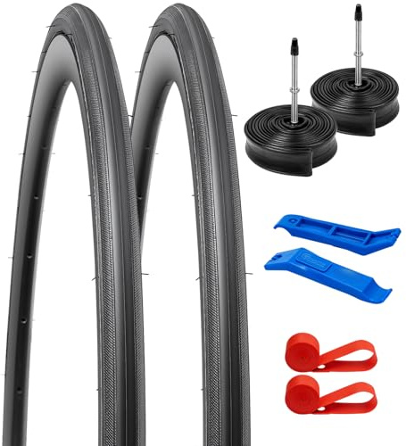 YunSCM 2Pcs Faltbare 28/700c Fahrradreifen 700x23C Mantel 23-622 Kompatibel 700x22C 700x23C 700x25C Stadt/Straße Reifen