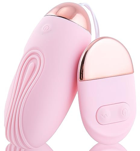 Uovo vibrante con telecomando lunghezza 8 cm ⌀3,3 cm Vibratore per donne mini vibrazione per donne ricaricabile via USB con 10 modalità di vibrazione con telecomando sex toy silenzioso FOPS M72
