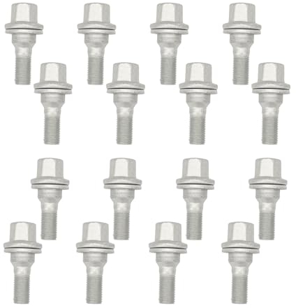 AUROLYNNE 16pcs M12 x 1,25 Boulon Roue Pour Berlingo Picasso C3 C4 106 206 Zafira Jumper 307 308 406 407 3008 5008 Boulon Roue