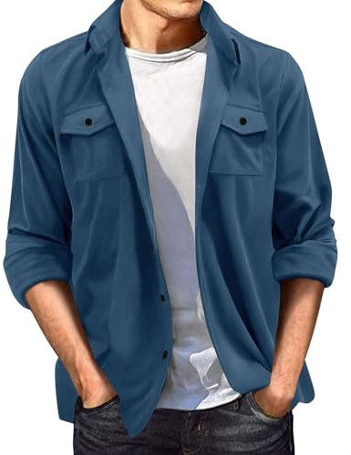 SRZYMJ Lederjacke Herren Blau Echtlederjacke Herren Lang Parka Herren Herren Bomberjacke Kleidung Herren Imprägnierspray Jacke XXL 10Er Pack T-Shirts Herren