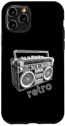 Boombox-Abbildung — Vintage-Ghettoblaster-Boombox-Liebhaber Hülle für iPhone 11 Pro