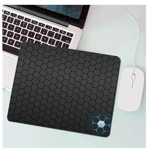 Pengchang Anime Hexagonal Honeycomb Mauspad Gaming Zubehör Gabinete PC Gamer Computer Tastatur Schreibtisch Matte Gummi Laptop Kleines Mousepad(A-25,20x25cm)