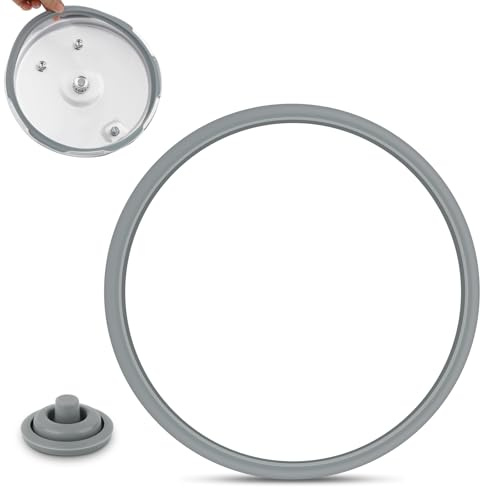 Dichtungsringe Für Wmf Schnellkochtopf 22 Cm, Deckel 2,5-8,5 L | Aus Silikon Gefertigt, Mit Kochsignal-Dichtung Für Zuverlässigen Sitz Und Sauberes Abdichten Beim Druckgaren