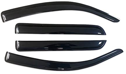 Auto Finestra Laterale Deflettori Del Visiere Per Toyota Per Sequoia 2001-2016 Nero Vent Ombra Fumo Scuro Ventvisor Parapioggia Porta Visiera Deflettori D'aria Antiturbo Auto(08-16)