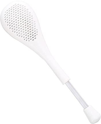 Colcolo Setaccio con Manico Lungo Utensili Multifunzione Separatore Mesh Setaccio per Cucina Cucinare Spezie Forno, Bianco