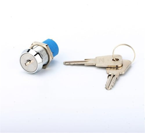 Interruptor de llave estático JK2811 de 19 mm, 2 tiradores, con cerradura tubular, 1 unidad