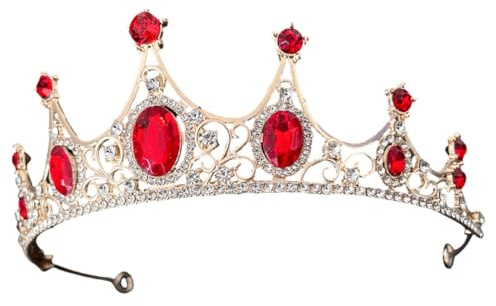 ERINGOGO Tocado de Tiara para Cumpleaños Diseño Forma de Diadema Decoración Cabello Tocado de Niña Brillante para Fotos de Festivales