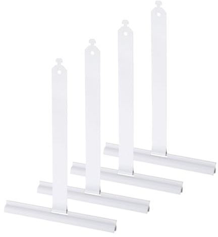 QUARKZMAN 4 pcs Ressort de suspendu pour volet roulant Maxi, ressorts en acier à ressort avec queue d'aronde, supports pour stores vénitiens et clips pour volets roulants