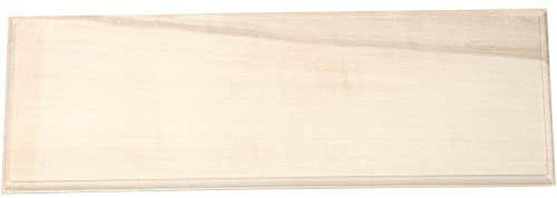 Namensschild aus Holz, Maße 10 x 30 cm, Stärke 1 cm, Polargrün, 1 Stück