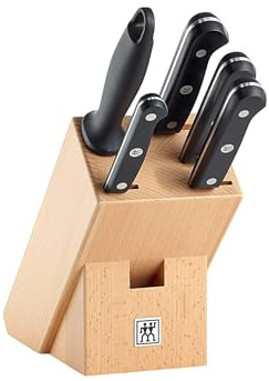 Zwilling Messerblock Gourmet 6 teilig, Edelstahl, Silber/Schwarz, 38 x 28 x 28 cm, 6-Einheiten