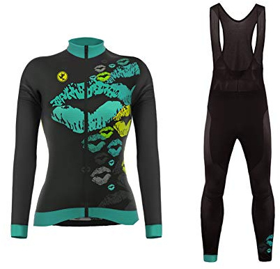 UGLY FROG Damen Fahrradtrikot Set Trikots & Shirts + Radhose mit 3D Sitzpolster Fahrrad Hemd Fahrrad Top Outdoor Sports Radfahren TCXWX01