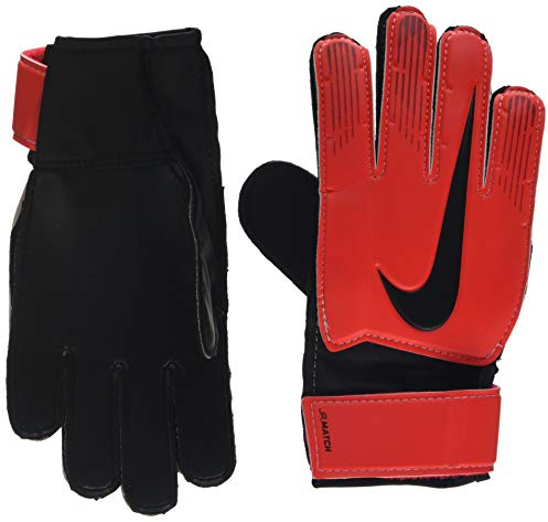 Nike unisex Youth NK GK MATCH JR-FA18 fotbollshandskar University Red/Black/Metallic size:6